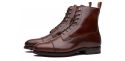 Botas Brown Balmoral, botas Derby para homens, botas mens com atacadores