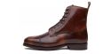 Botas Brown Balmoral, botas Derby para homens, botas mens com atacadores
