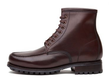 Botas Brown Balmoral, botas Derby para homens, botas mens com atacadores
