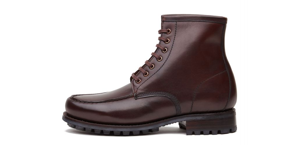 Botas Brown Balmoral, botas Derby para homens, botas mens com atacadores