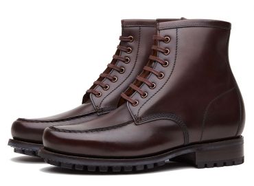 Botas Brown Balmoral, botas Derby para homens, botas mens com atacadores