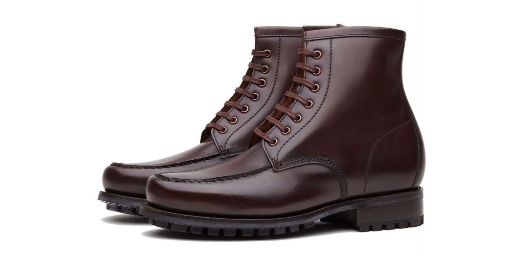 Botas Brown Balmoral, botas Derby para homens, botas mens com atacadores