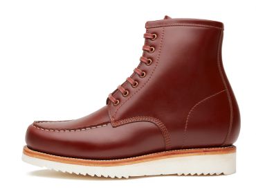 Botas Brown Balmoral, botas Derby para homens, botas mens com atacadores