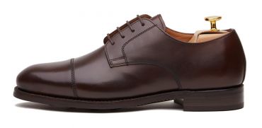 Sapatas norueguesas do derby do conhaque para homens, sapatas marrons dos bluchers dos homens