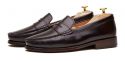 Loafer Penny, sapatos de pele, sapato marrom, loafer, máscara de sapato, sapatos confortáveis