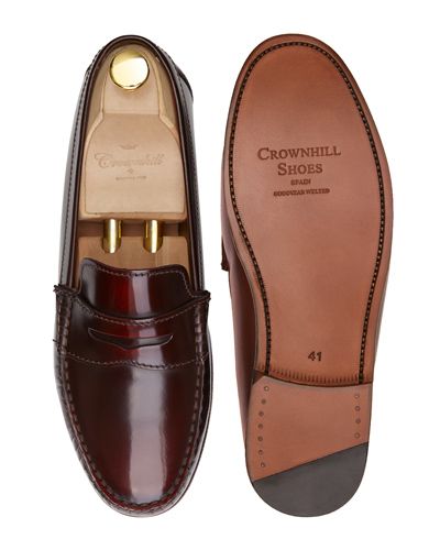 Loafer Penny, sapatos de pele, sapato marrom, loafer, máscara de sapato, sapatos confortáveis