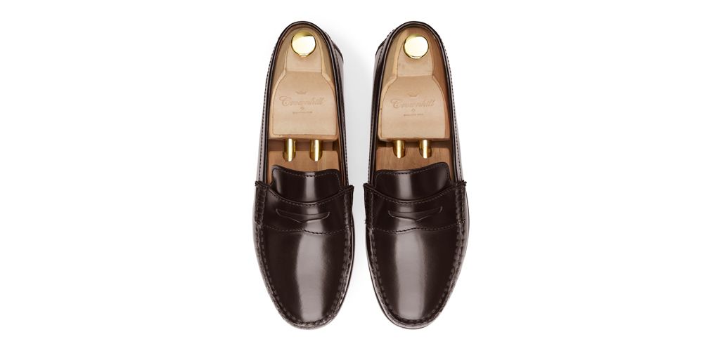 Loafer Penny, sapatos de pele, sapato marrom, loafer, máscara de sapato, sapatos confortáveis