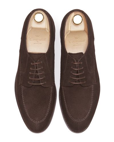 Sapatos Derby, sapatos Blucher, sapatos de camurça, sapatos marrons, sapato marrom escuro, sapatos de amarrar, sapatos casuais, sapatos para a primavera