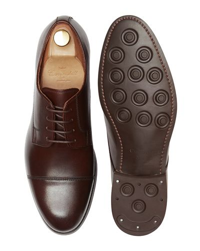 Sapatas norueguesas do derby do conhaque para homens, sapatas marrons dos bluchers dos homens