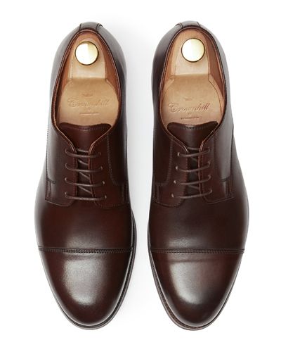 Sapatas norueguesas do derby do conhaque para homens, sapatas marrons dos bluchers dos homens
