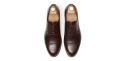 Sapatas norueguesas do derby do conhaque para homens, sapatas marrons dos bluchers dos homens