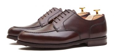 Sapatas norueguesas do derby do conhaque para homens, sapatas marrons dos bluchers dos homens
