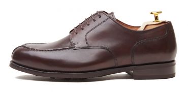 Sapatas norueguesas do derby do conhaque para homens, sapatas marrons dos bluchers dos homens