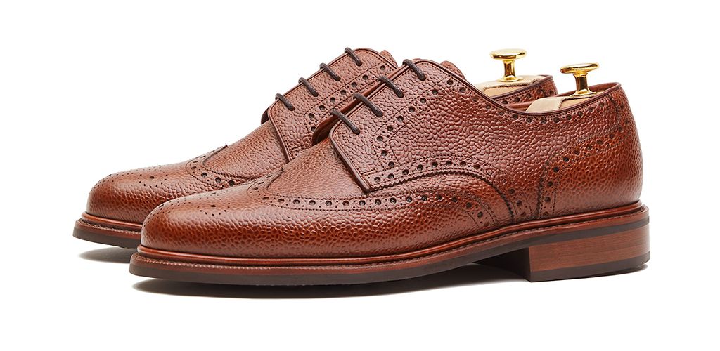 Sapatas norueguesas do derby do conhaque para homens, sapatas marrons dos bluchers dos homens