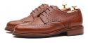 Sapatas norueguesas do derby do conhaque para homens, sapatas marrons dos bluchers dos homens