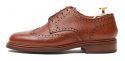 Sapatas norueguesas do derby do conhaque para homens, sapatas marrons dos bluchers dos homens