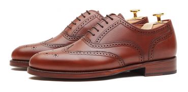 Zapato coñac, zapato full brogue para hombre, zapato elegantes, zapatos cómodos, zapatos fáciles de calzar, zapatos de calidad, calzado para hombre español