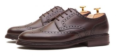 Sapatas norueguesas do derby do conhaque para homens, sapatas marrons dos bluchers dos homens