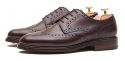 Sapatas norueguesas do derby do conhaque para homens, sapatas marrons dos bluchers dos homens
