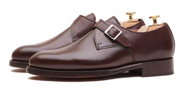 Monkstrap para homens, vestido sapatos pretos, monkstrap único preto, sapatos de casamento