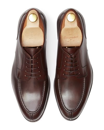 Sapatas norueguesas do derby do conhaque para homens, sapatas marrons dos bluchers dos homens