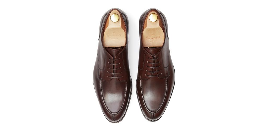 Sapatas norueguesas do derby do conhaque para homens, sapatas marrons dos bluchers dos homens