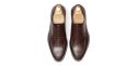 Sapatas norueguesas do derby do conhaque para homens, sapatas marrons dos bluchers dos homens