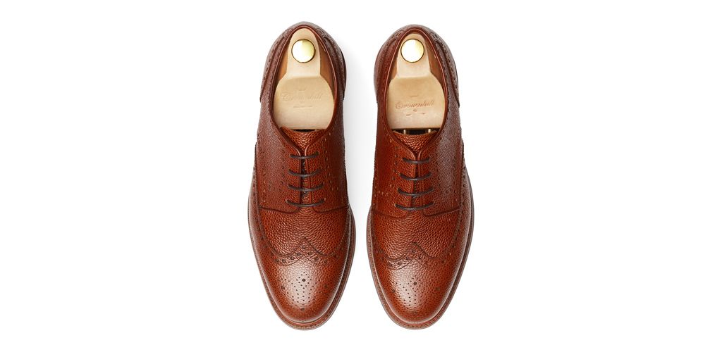 Sapatas norueguesas do derby do conhaque para homens, sapatas marrons dos bluchers dos homens