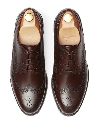 Sapatas norueguesas do derby do conhaque para homens, sapatas marrons dos bluchers dos homens