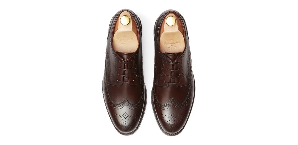 Sapatas norueguesas do derby do conhaque para homens, sapatas marrons dos bluchers dos homens