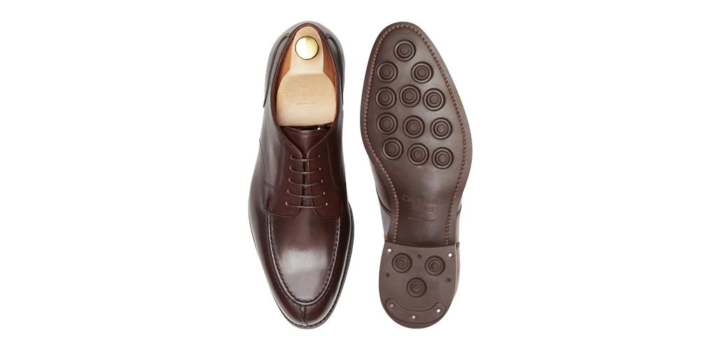 Sapatas norueguesas do derby do conhaque para homens, sapatas marrons dos bluchers dos homens