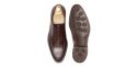 Sapatas norueguesas do derby do conhaque para homens, sapatas marrons dos bluchers dos homens