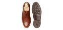 Sapatas norueguesas do derby do conhaque para homens, sapatas marrons dos bluchers dos homens