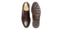 Sapatas norueguesas do derby do conhaque para homens, sapatas marrons dos bluchers dos homens