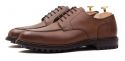 Sapatas norueguesas do derby do conhaque para homens, sapatas marrons dos bluchers dos homens
