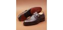 Monkstrap para homens, vestido sapatos pretos, monkstrap único preto, sapatos de casamento