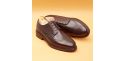 Sapatas norueguesas do derby do conhaque para homens, sapatas marrons dos bluchers dos homens
