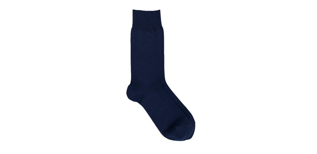 Calcetines de algodón lisos para hombre