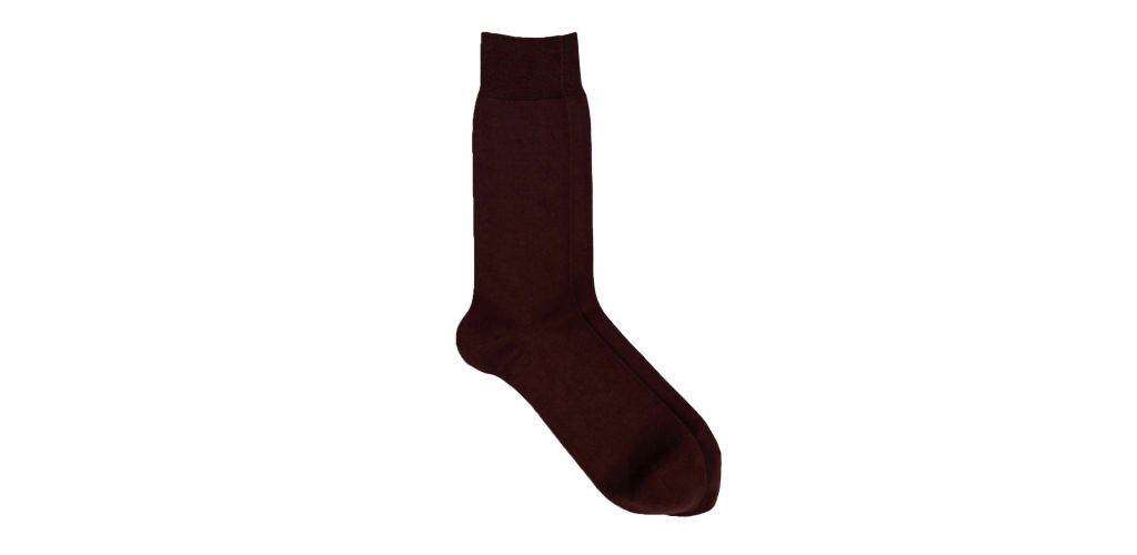 Calcetines de algodón lisos para hombre