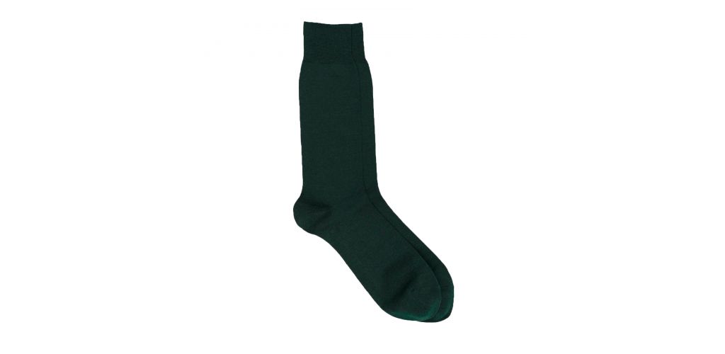 Calcetines de algodón lisos para hombre