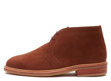 Bottes chukka pour les hommes, bottes en daim pour les hommes, bottes en daim marron, bottes brunes, bottes marron foncé