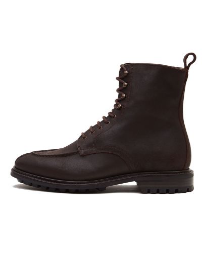 Botas Brown Balmoral, botas Derby para homens, botas mens com atacadores