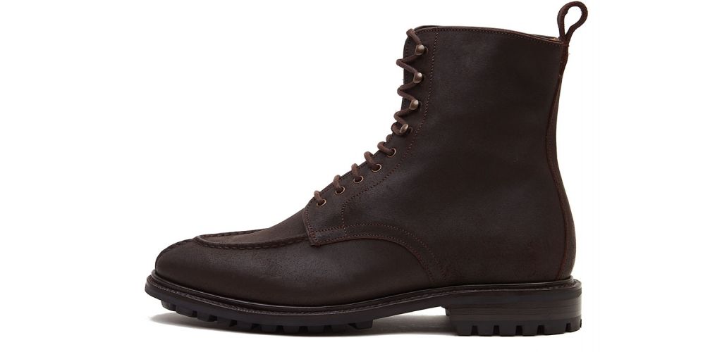 Botas Brown Balmoral, botas Derby para homens, botas mens com atacadores